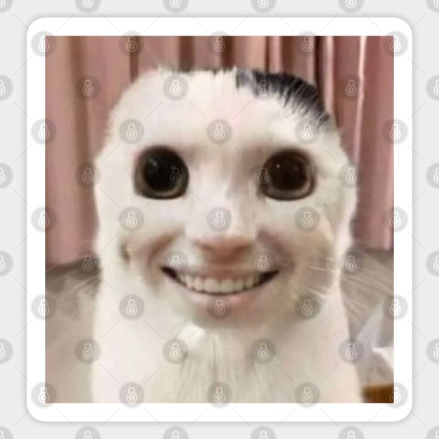 White smiling cat sale